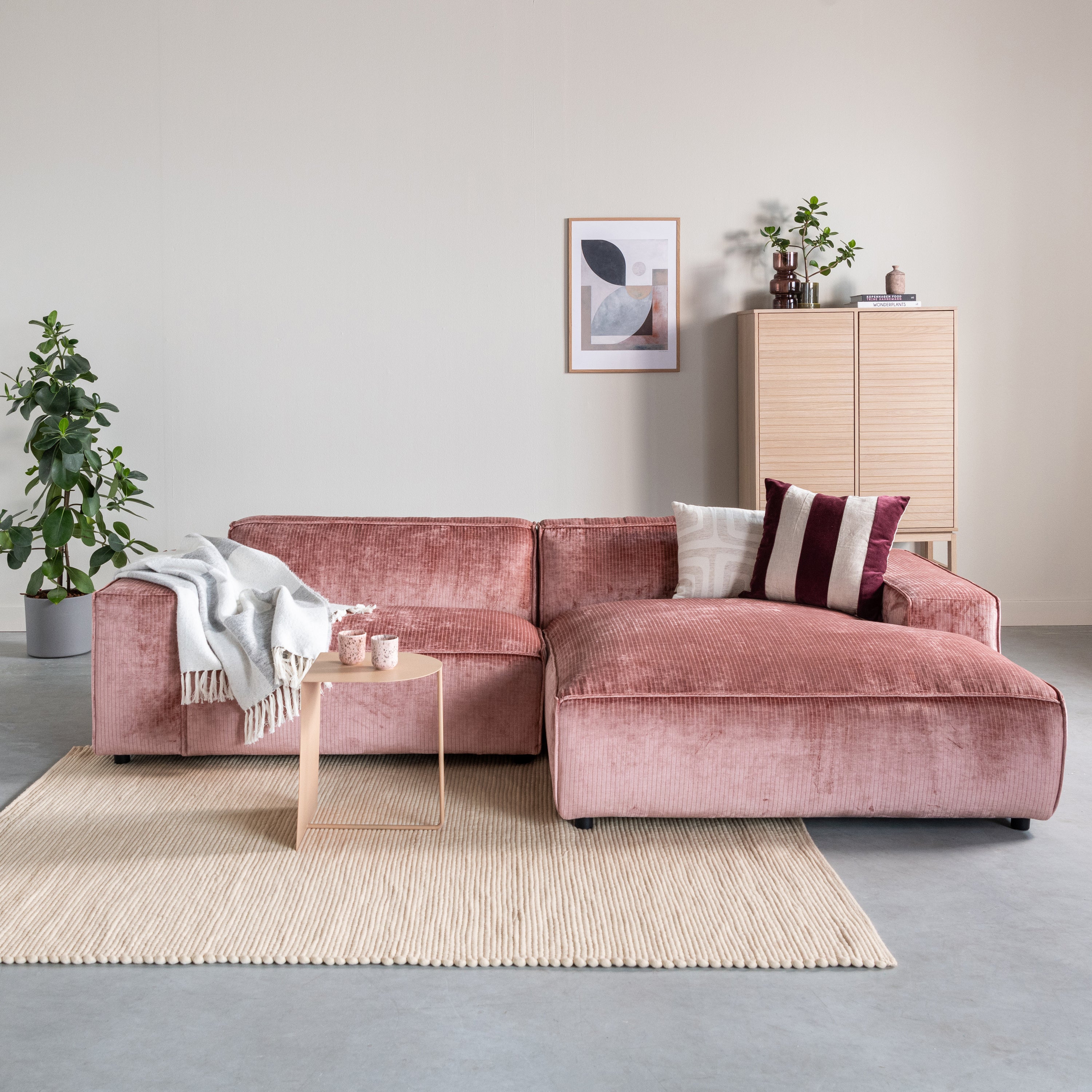 by fonQ Dots Wollen Vloerkleed 200 x 300 cm - Crème