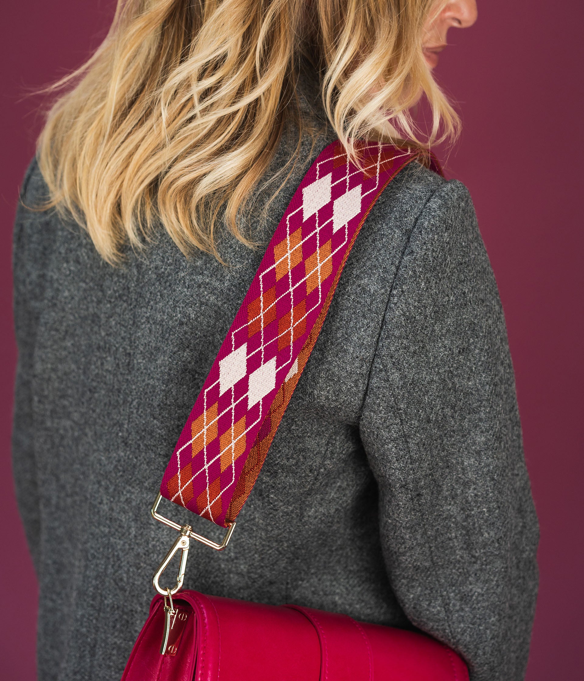 Bandoulière de sac Zoe rose