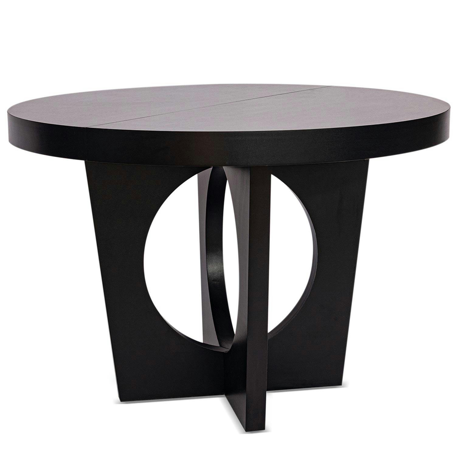 KALIPSO - Table ronde extensible noir