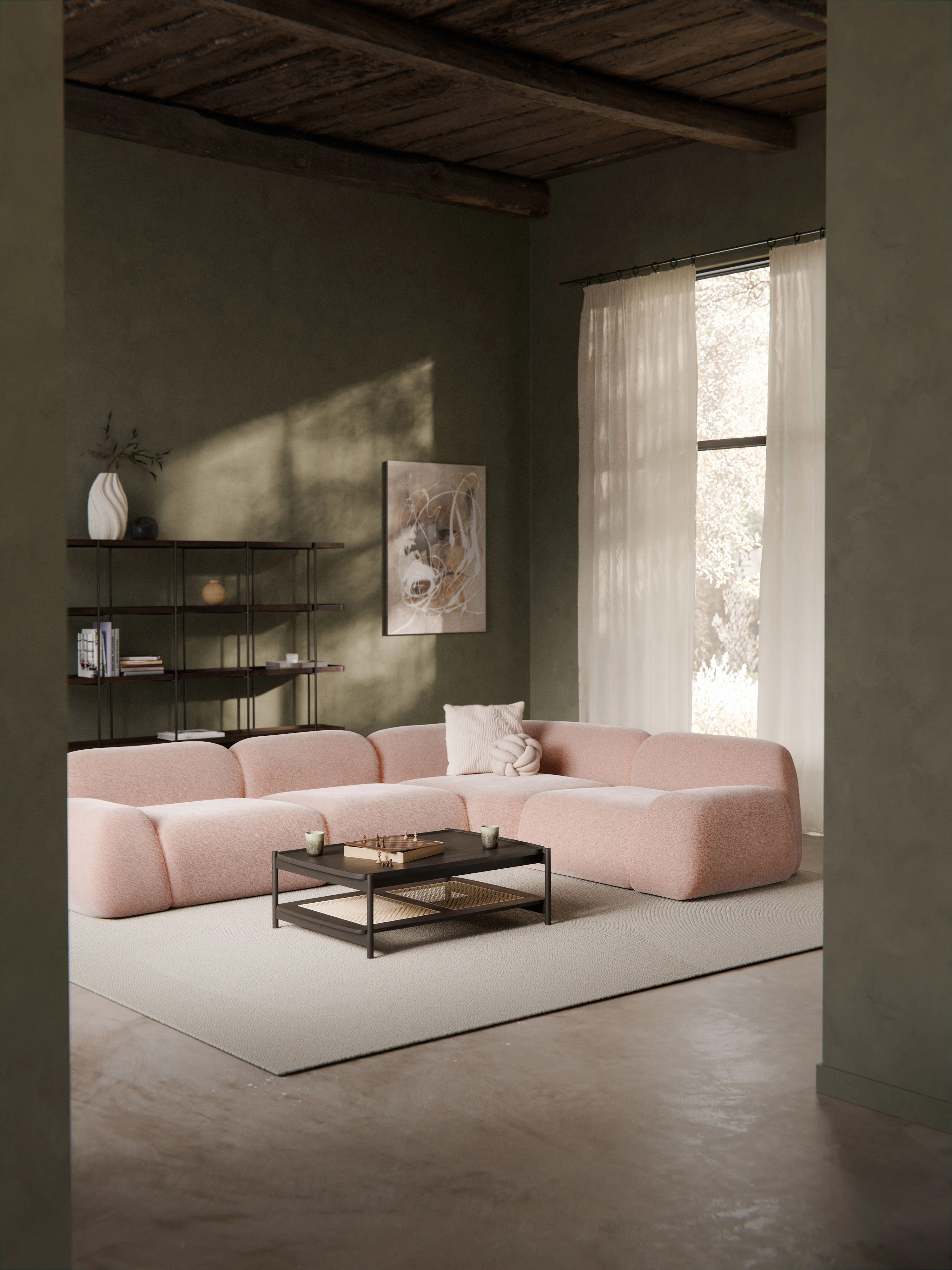Modulares Ecksofa Wolke (4-Sitzer)