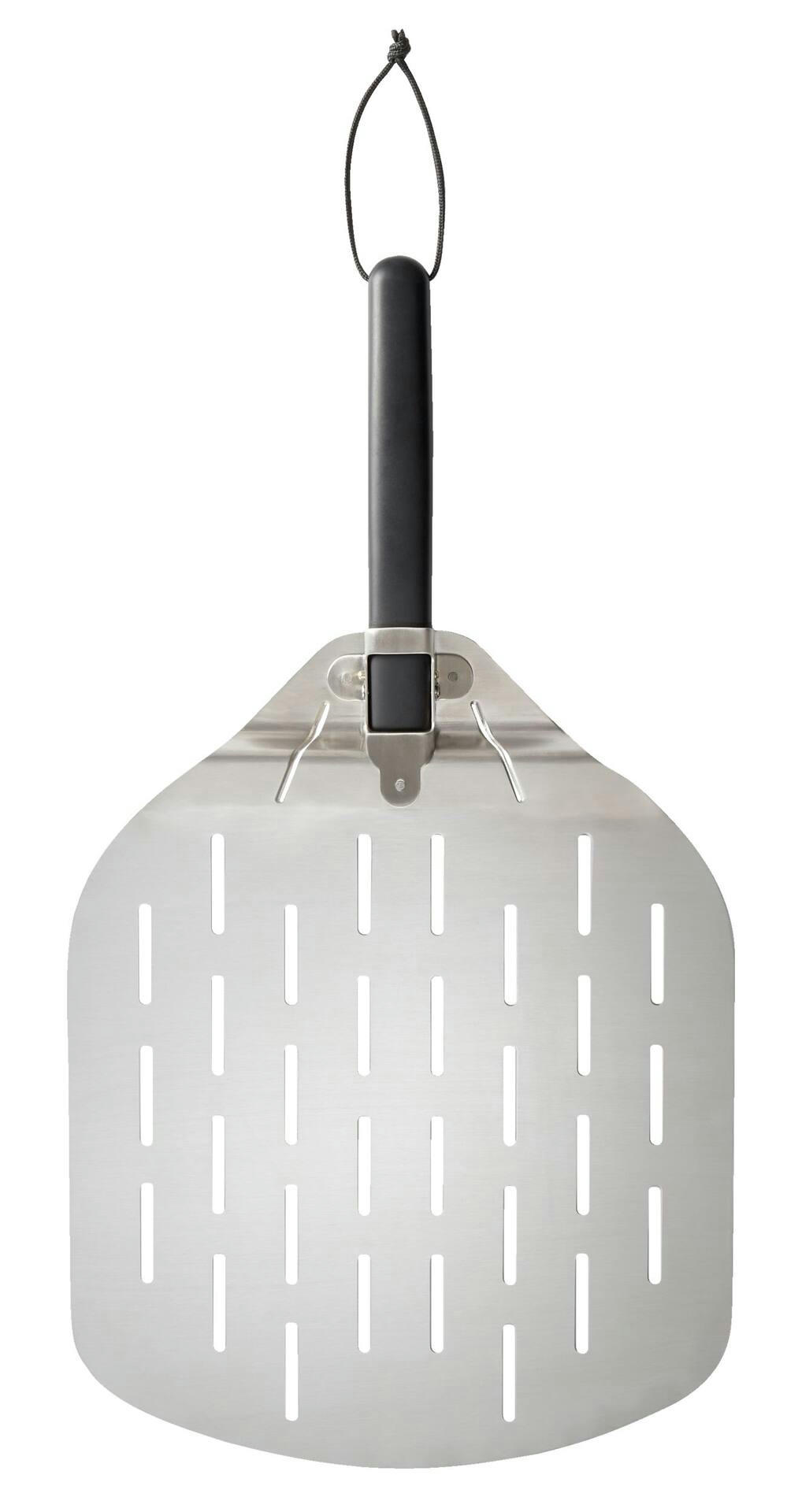 Vida by PADERNO Stainless Steel Lightweight Pizza Peel Spatula with Soft Grip Folding Handle