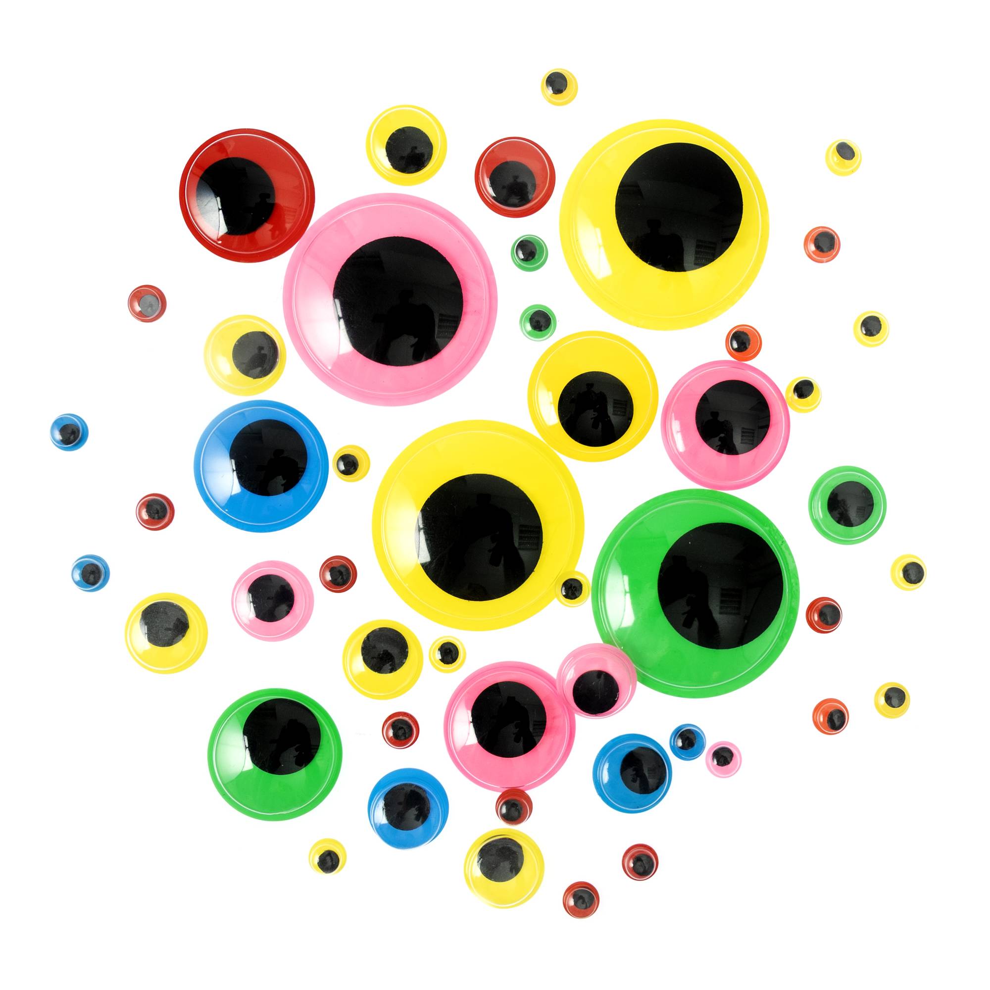 Assorted Neon Googly Eyes 100 Pack