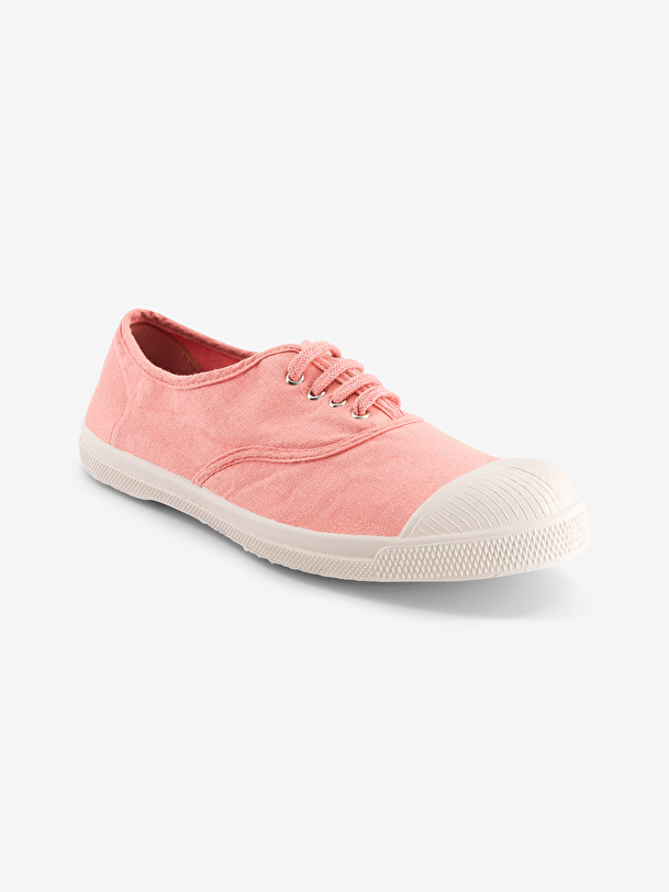 Tennis lacets femme rose tendre