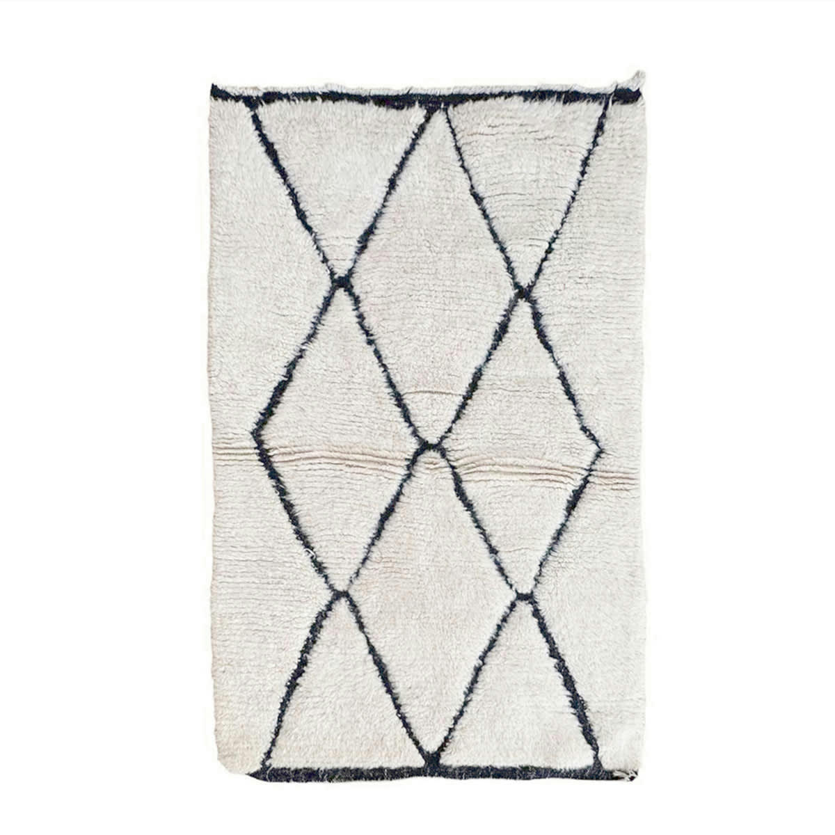 BERBERE - Tapis Berbere marocain pure laine 103x167