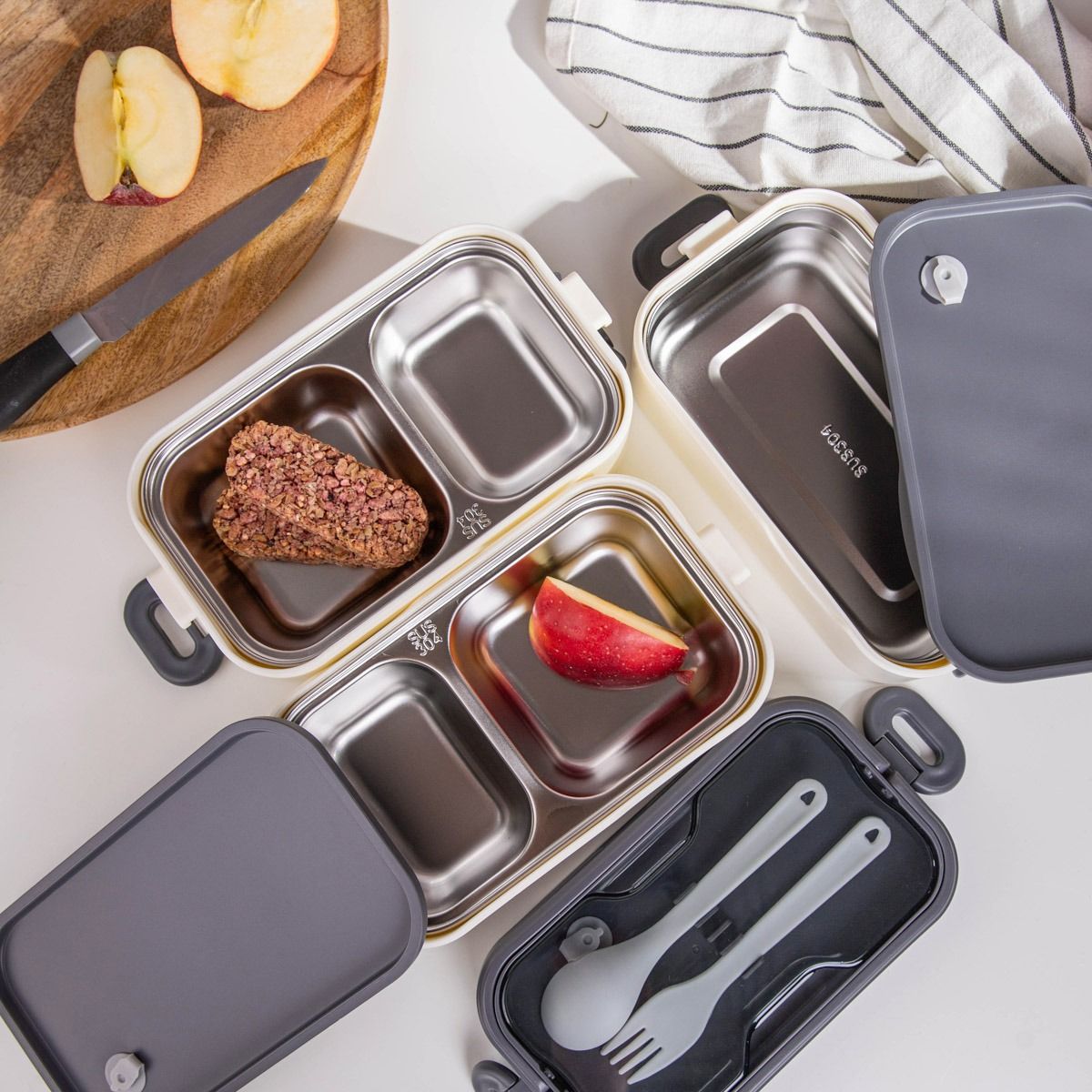 Lunchbox B2 MESA trzypiętrowy 2l