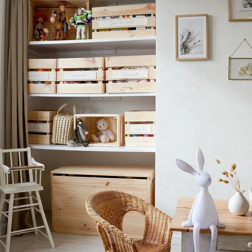 CALICOSY - Kist - Hout - 38,4x51,2x28 cm