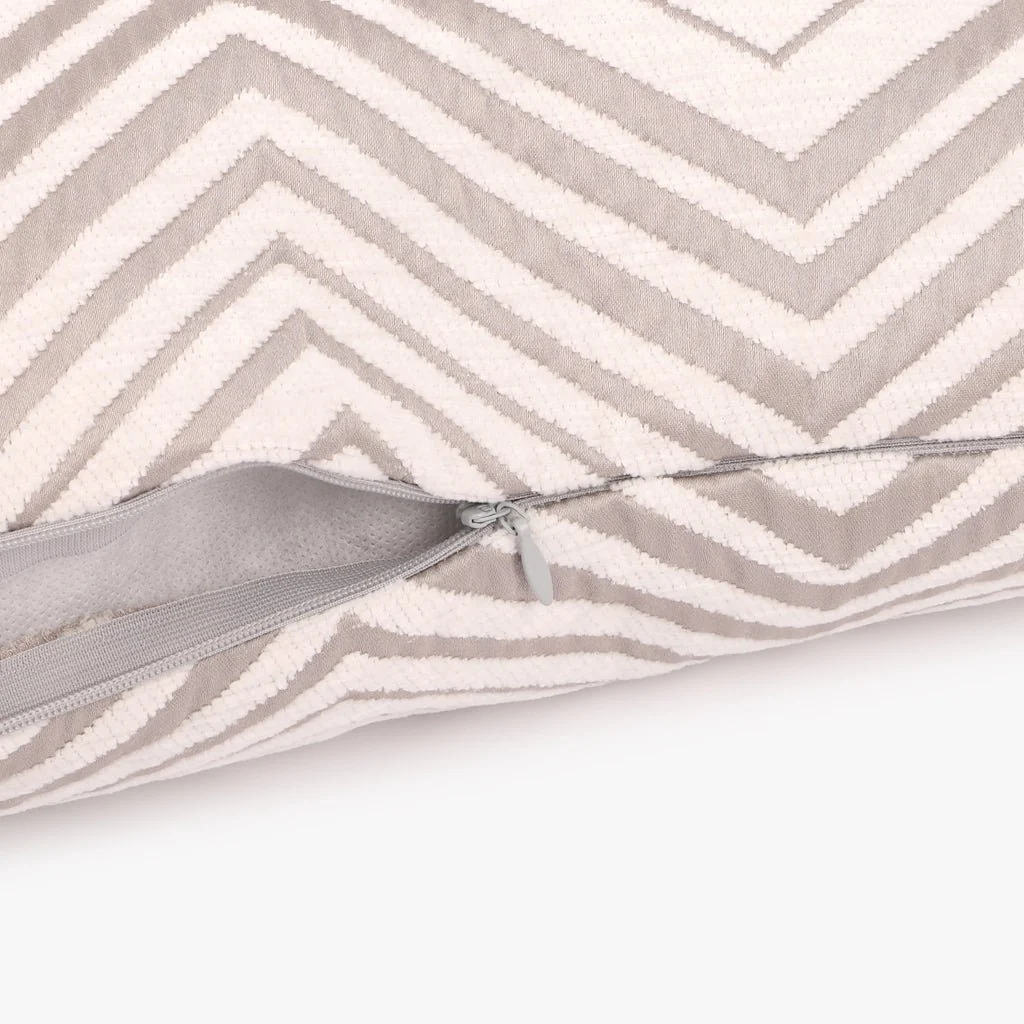 Capa de Almofada ZigZag Branco HERITAGE