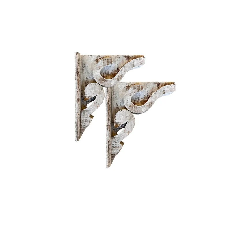 Rustic Arrow Wooden Corbel Distressed Shelf Bracket