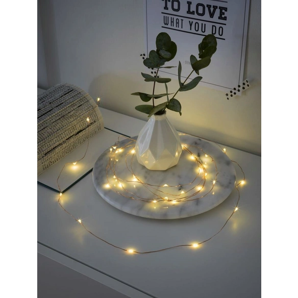 Micro LED Lichterkette, 0,4 W, Stahl
