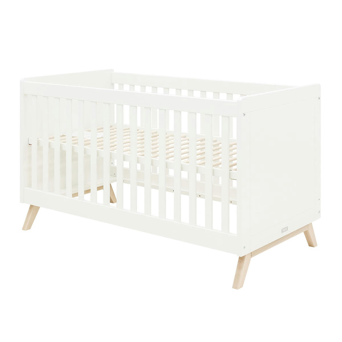 FENNA - Lit évolutif 70x140 blanc naturel naturel