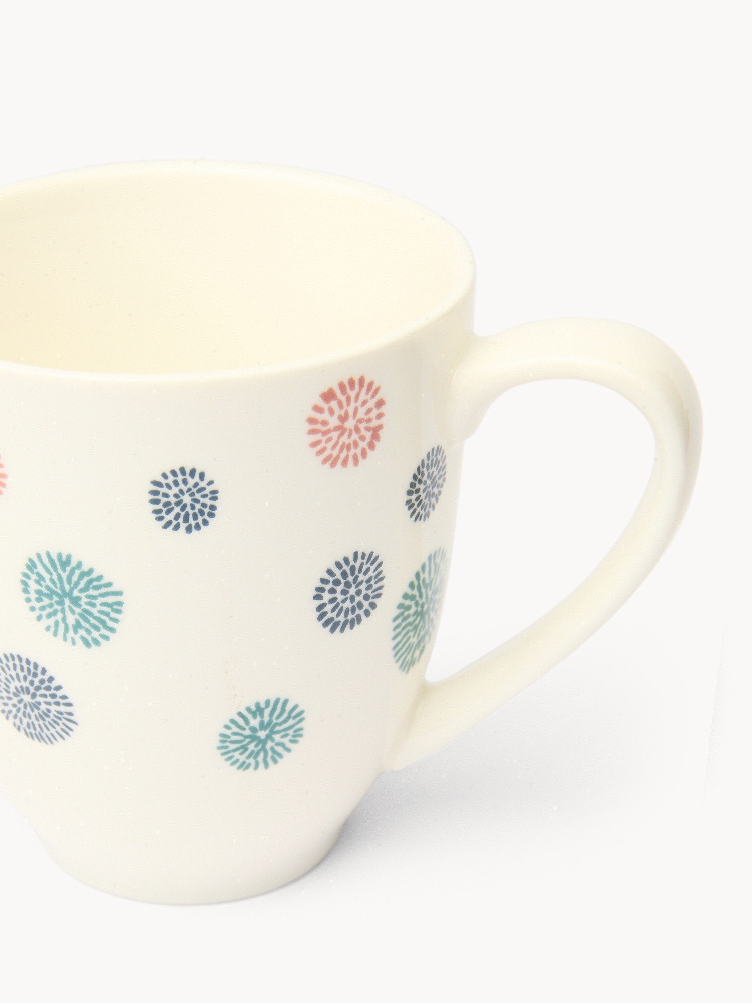 Mug in new bone china motivo a fiori - Prezzo di lancio