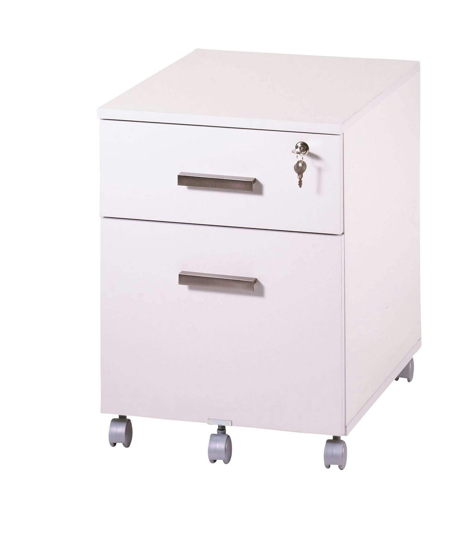 SANTO - Caisson de bureau effet bois blanc