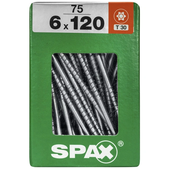 Universalschraube, 6 mm, Stahl, 75 Stk., TRX 6x120 XXL