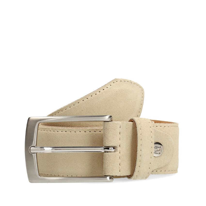 Manfield Beige suède riem