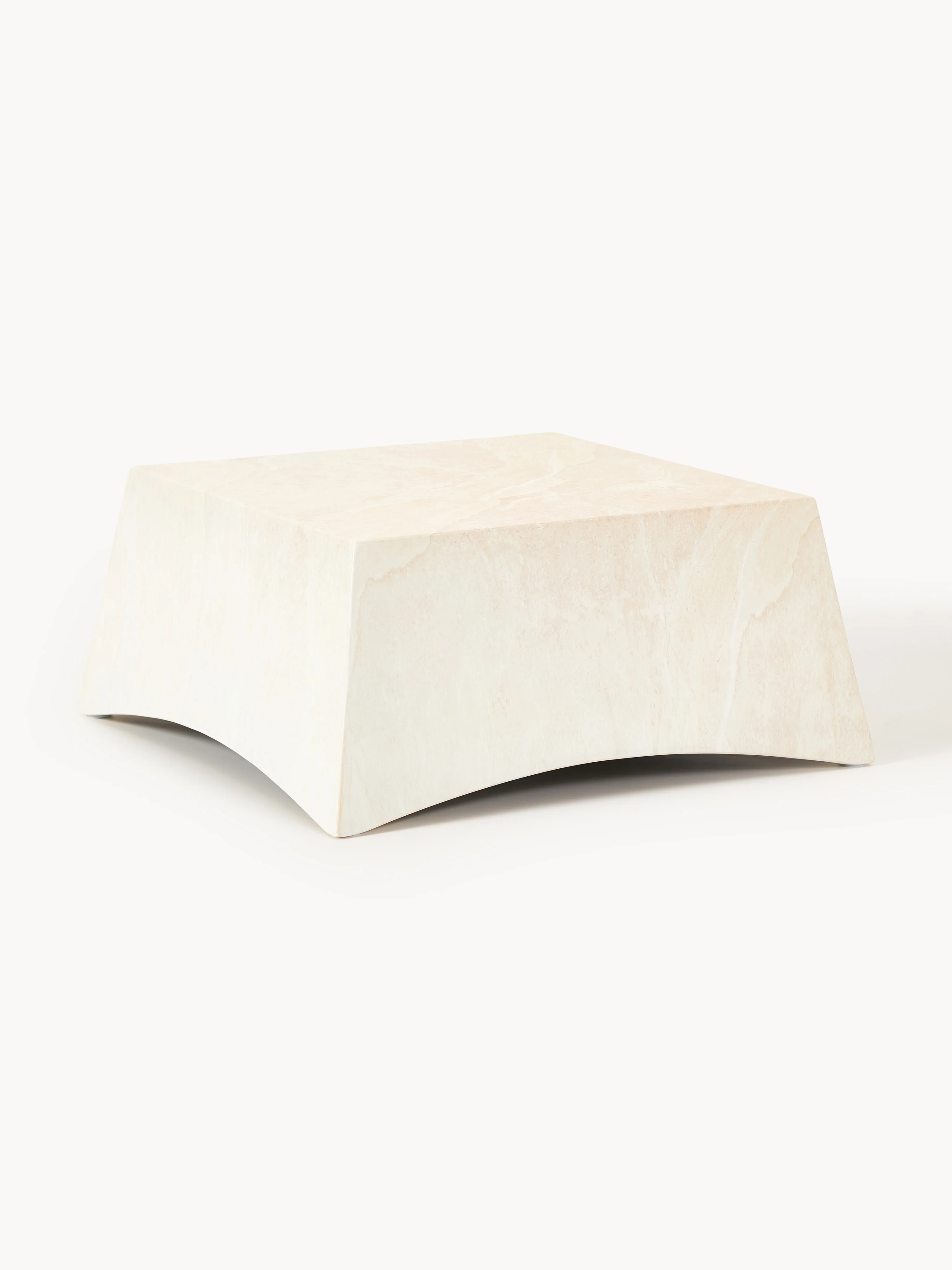 In- & Outdoor-Couchtisch Mohi in Travertin-Optik, B 80 cm