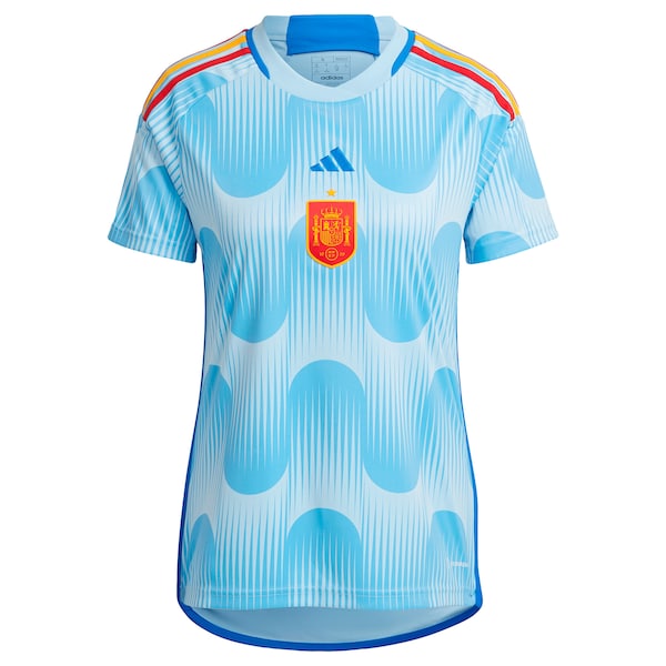 Spain National Team adidas Women's 2022/23 Away Replica Jersey - Blue