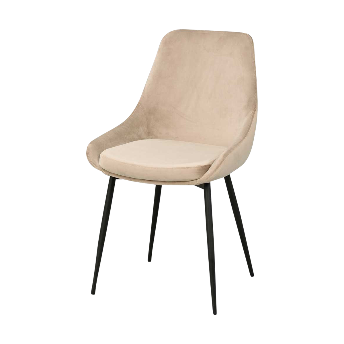 Rowico Home Sierra Velvet Eetkamerstoel Beige