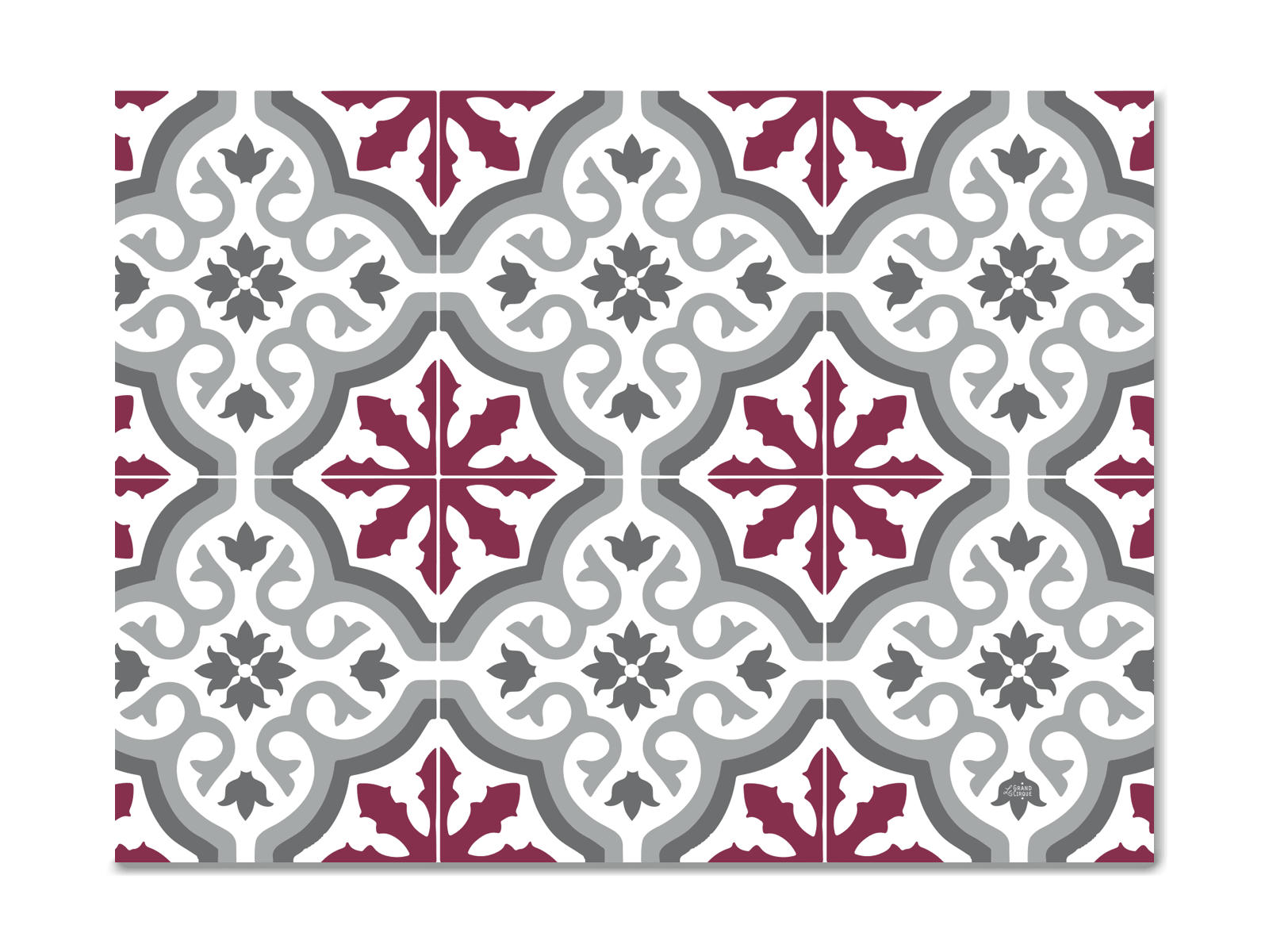 - Set de table trianon pourpre 36x48cm