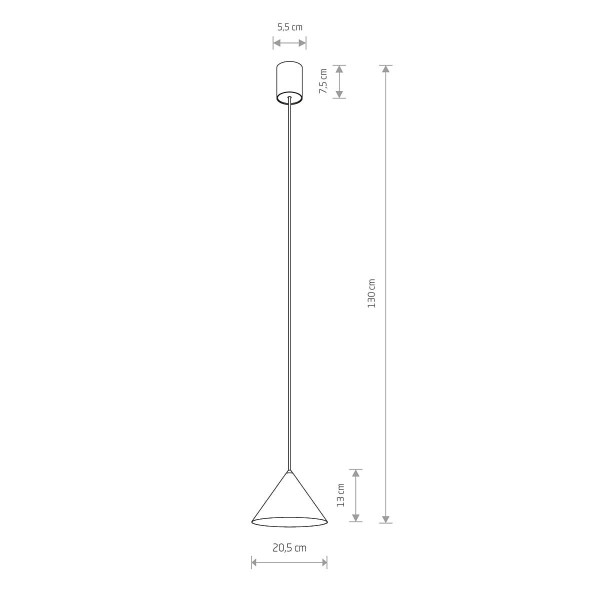 Lampa wisząca biała ZENITH 1xGU10x20W Nowodvorski