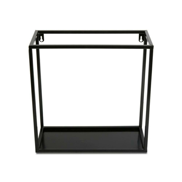 Czarna półka wisząca ścienna metal 35 cm LOFT
