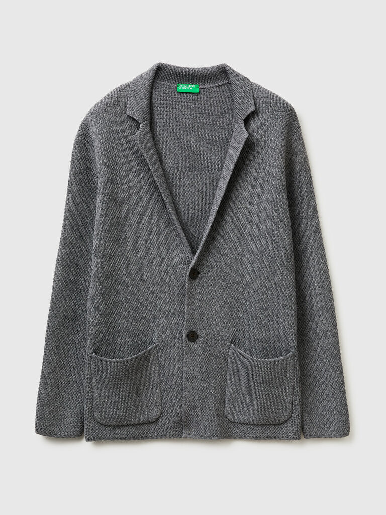 Knit blazer