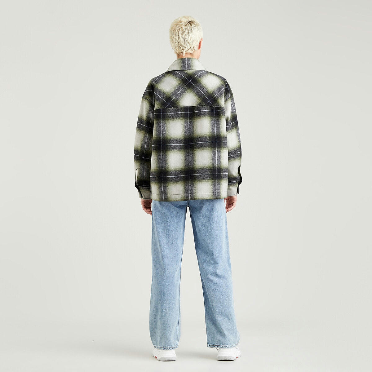 Veste courte à carreaux