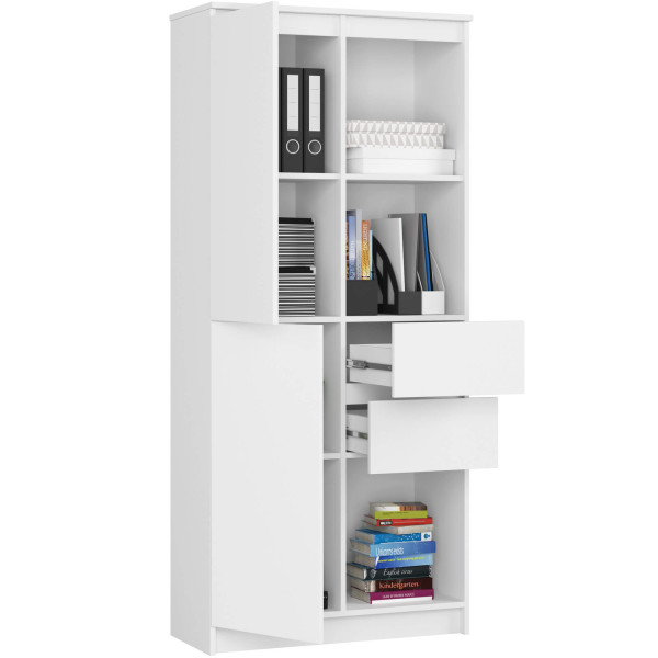 Regał R15 R80 1D 2Sz Clp Pk Biały
