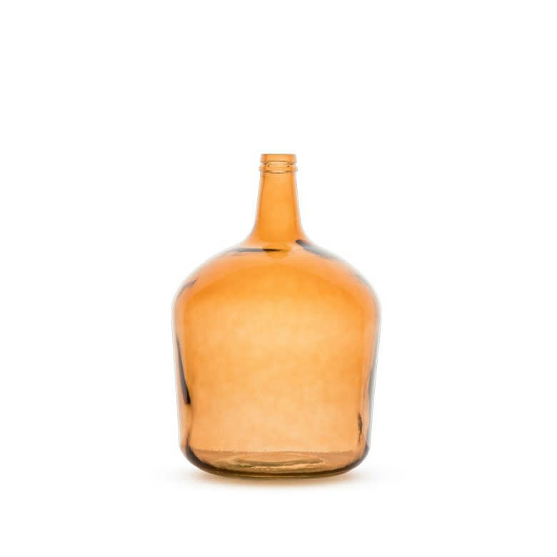 - Vase en verre dame jeanne 4 litres ambre