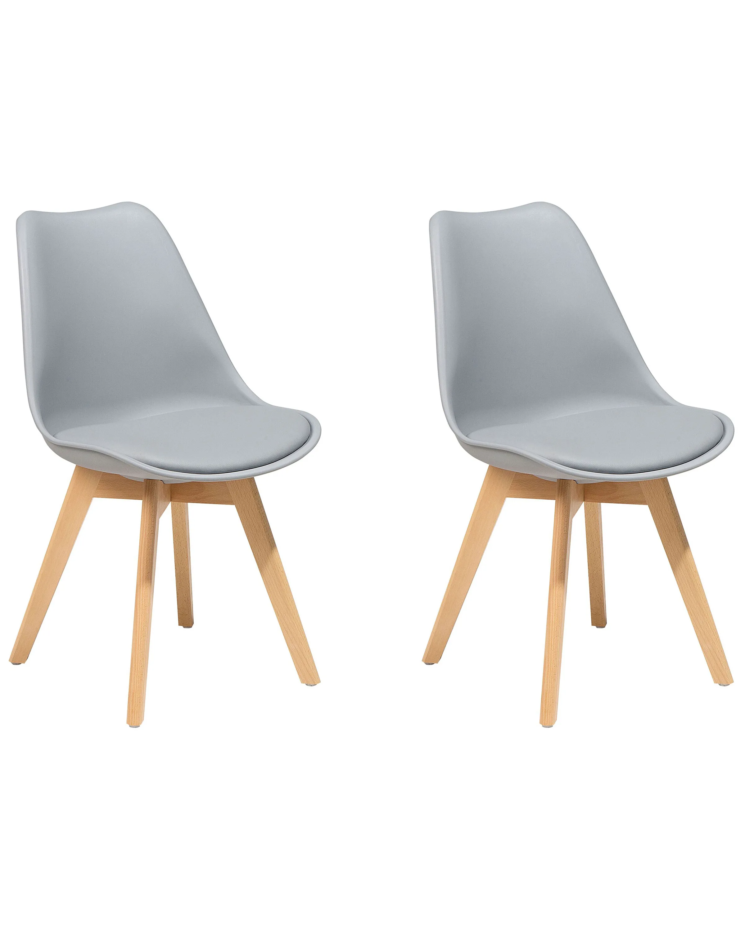 Set of 2 Dining Chairs DAKOTA II Grey