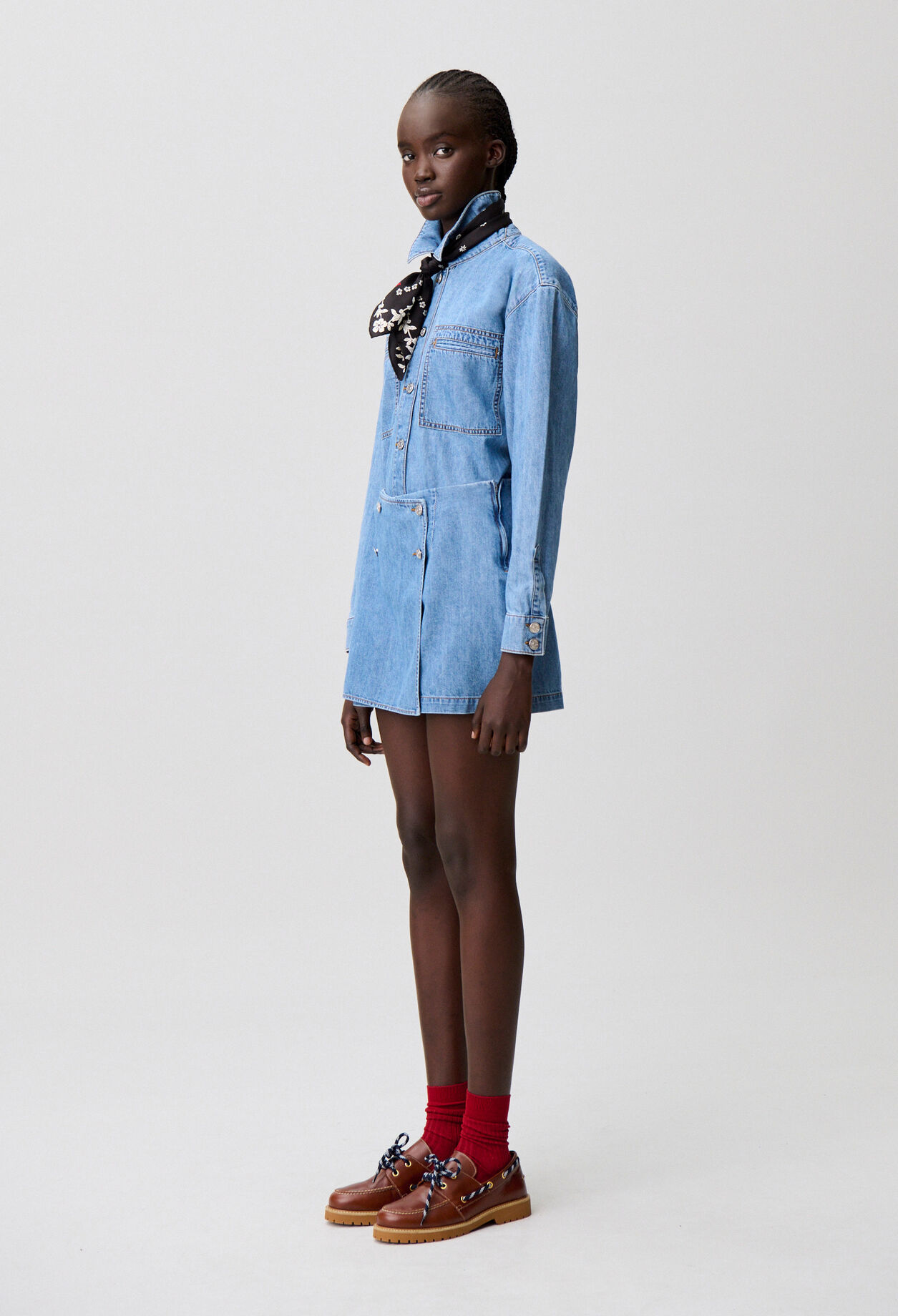 Jupe short denim