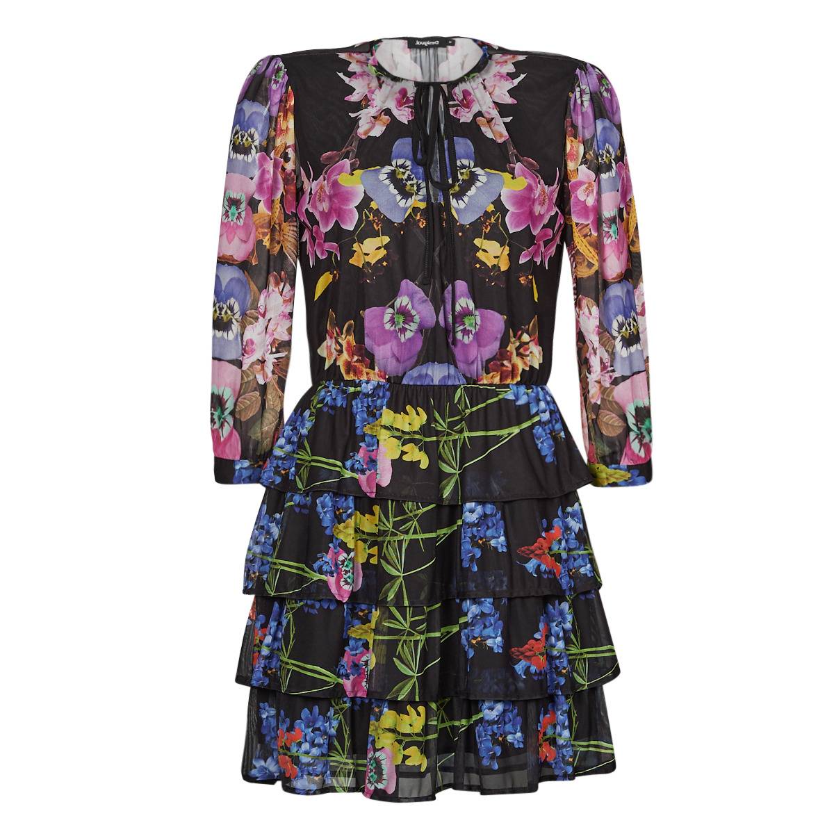 Desigual - VEST_LYON - Black / Multicolour