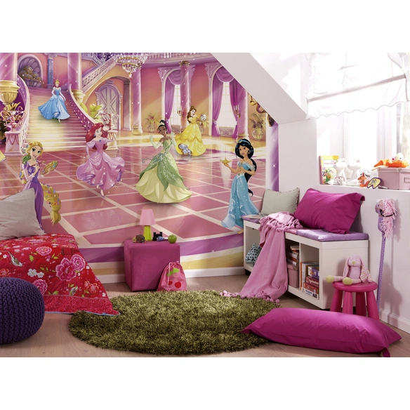 Papiertapete »Princess Glitzerparty«, Breite: 368 cm, inkl. Kleister
