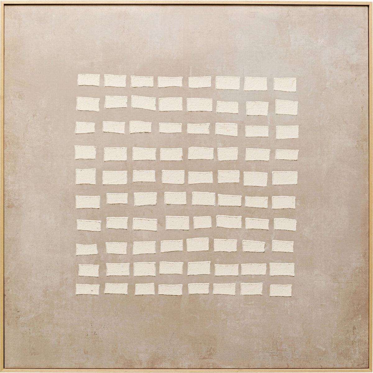 Kare Design Schilderij Art Row 100x100cm beige