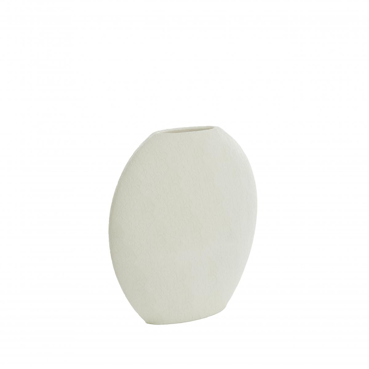 Light & Living - Renda vaas deco 40,5x11x40 cm - crème