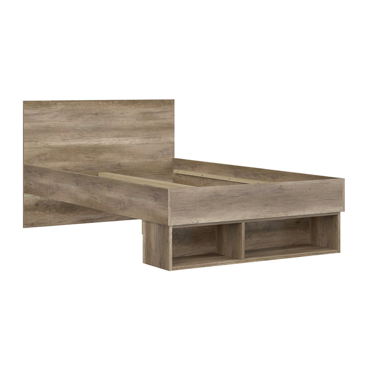 - Lit 120x200 stratifiés naturel