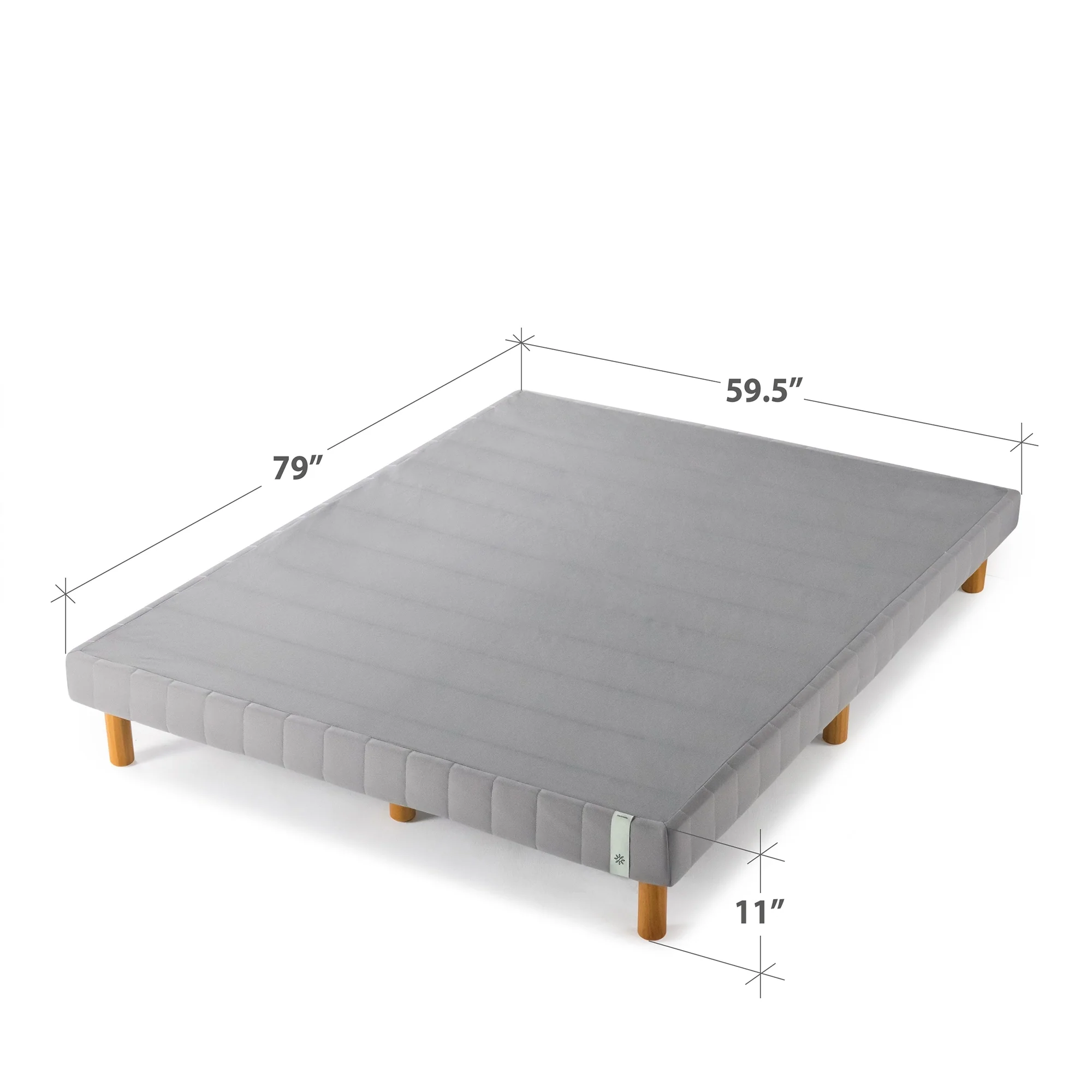 Priage by ZINUS GOOD DESIGN Winner Grey Metal Mattress Foundation, 11 Inch Platform Bed