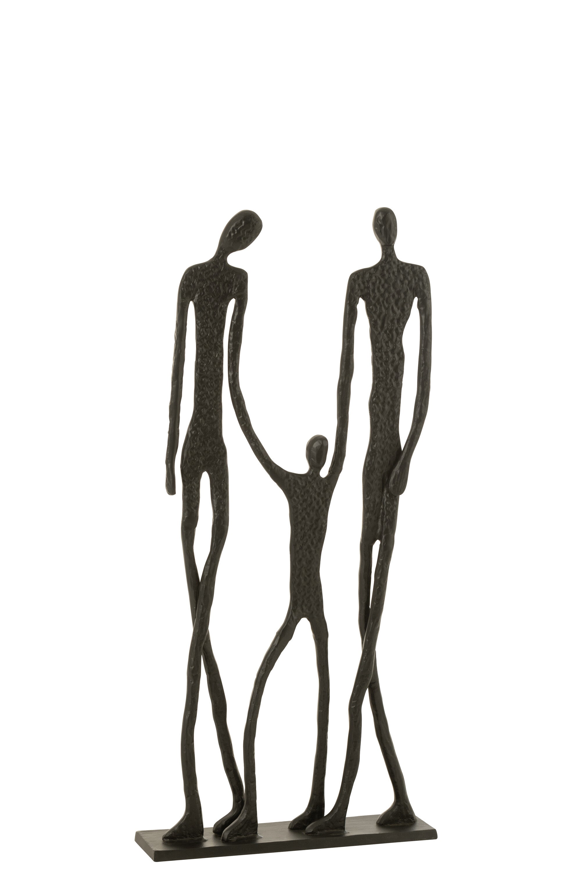 J-Line figuur Familie - aluminium - zwart