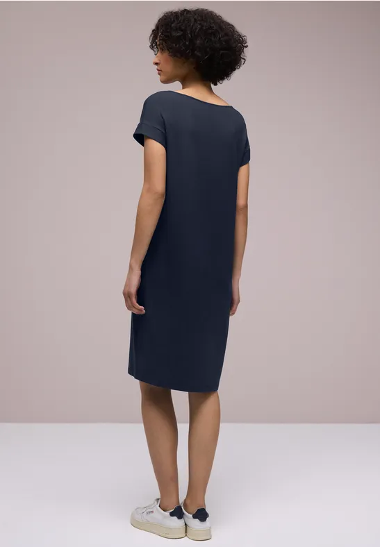 Knielanges Kleid aus Jersey