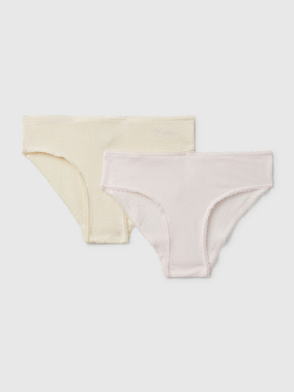 Set of two pairs of underwear in stretch cotton blend