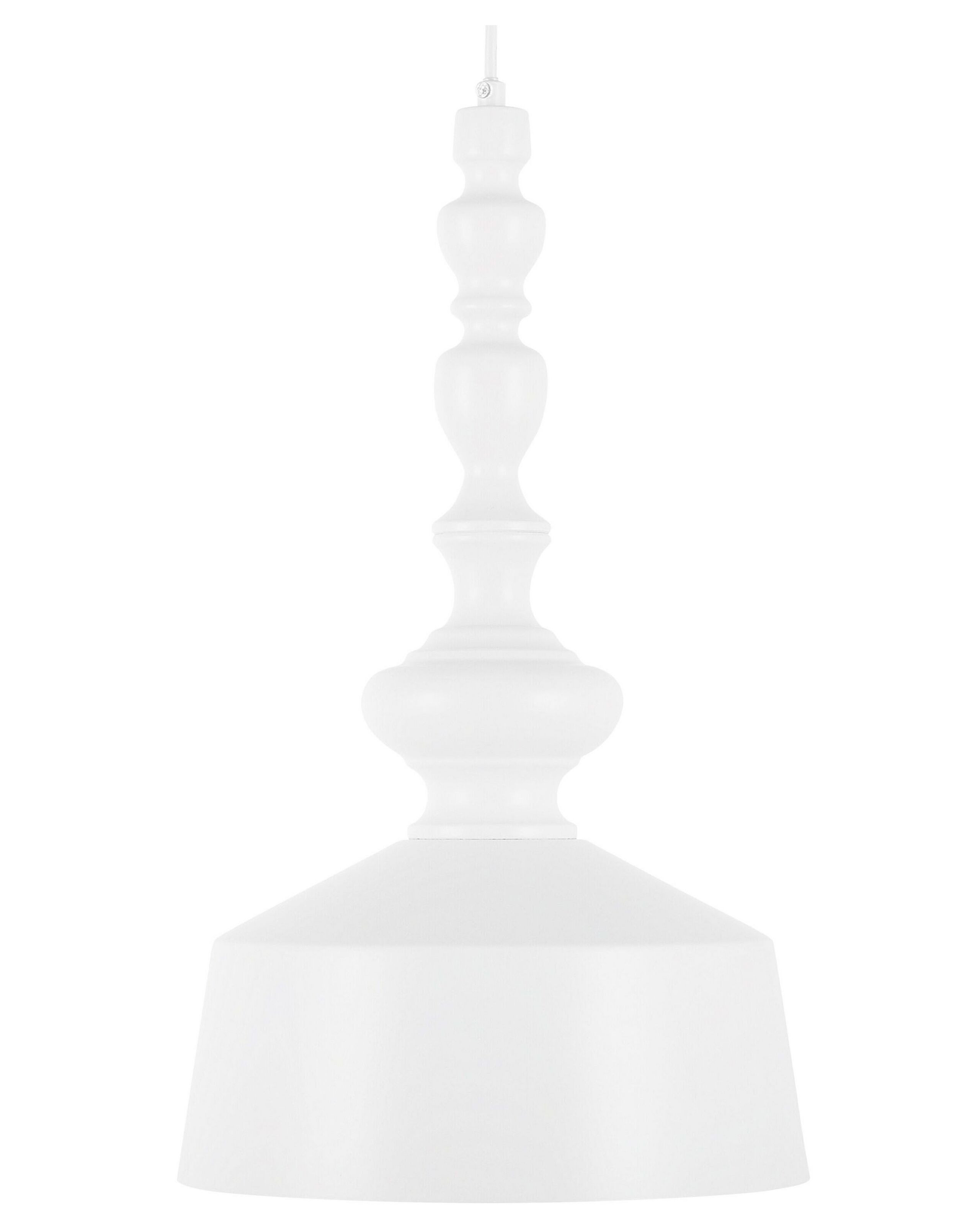 Lampa wisząca abstrakcyjny kształt biała