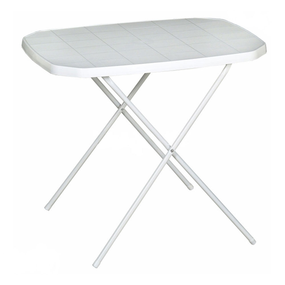 Stolik turystyczny 70 x 53 cm biały PATIO