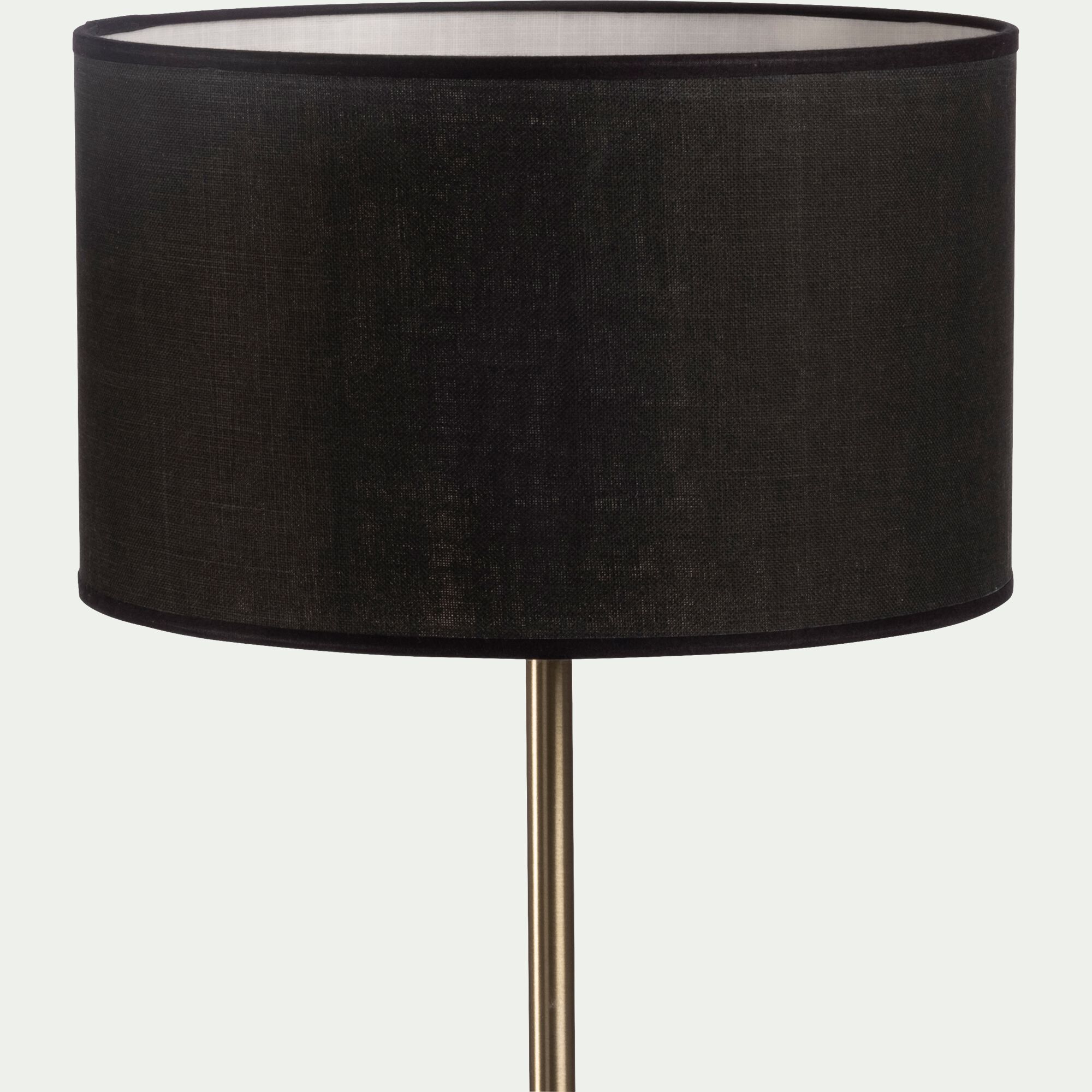 MISTRAL - Abat-jour en coton D30cm - noir calabrun