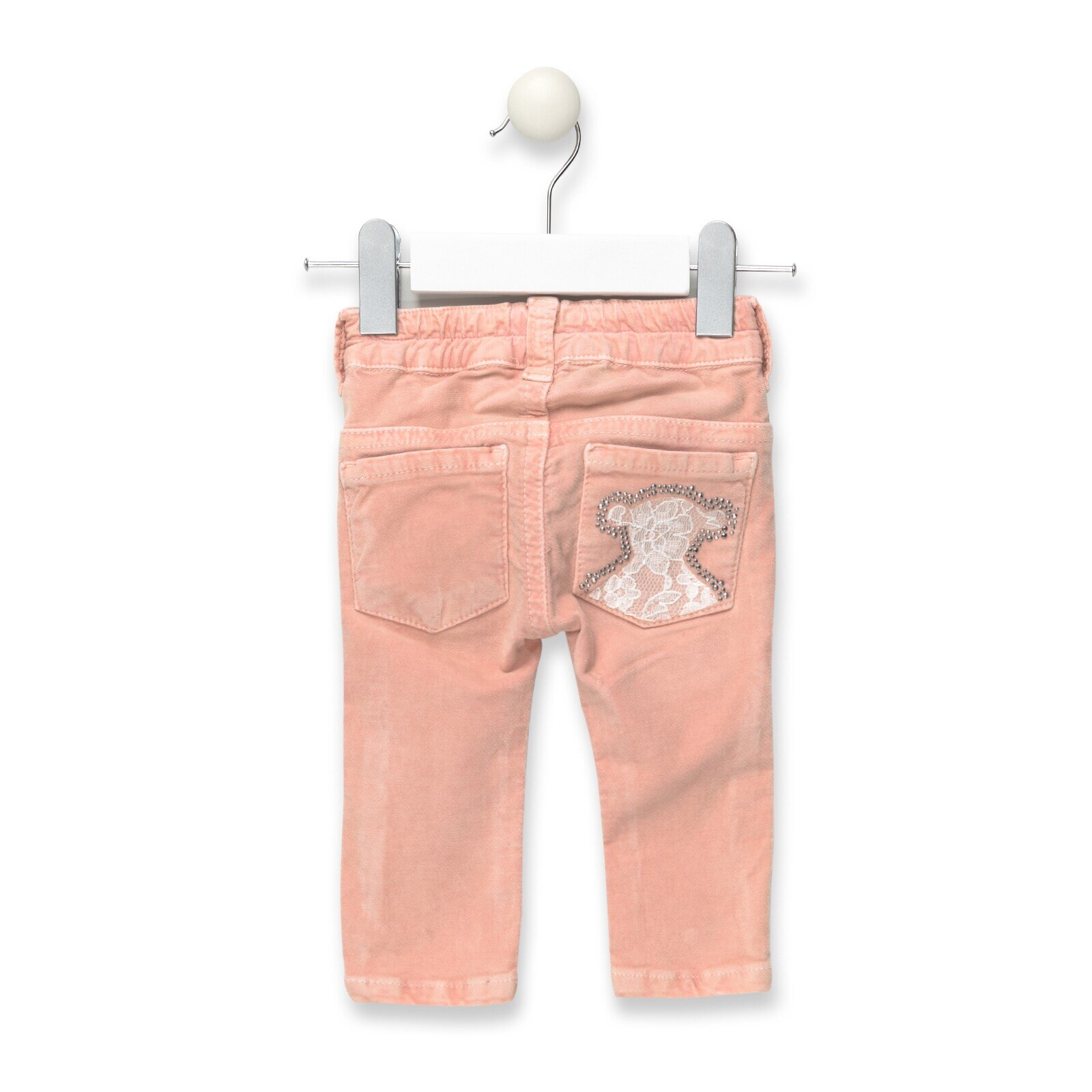 Pantalón skinny terciopelo niña Pant Rosa