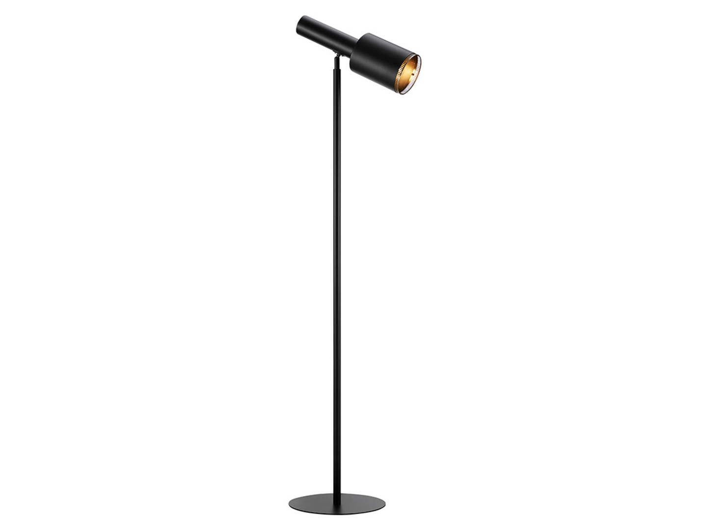 Lampa podłogowa Ozzy metalowa czarna