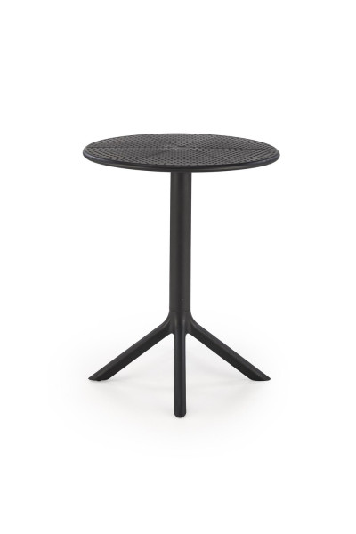 Stolik ogrodowy CALVO 60x60 czarny z tworzywa PVC