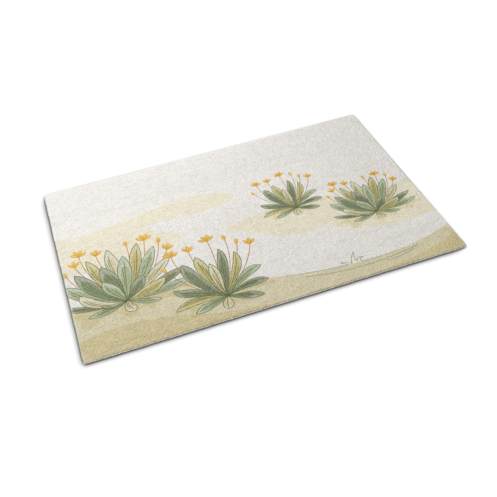 Wycieraczka wewnętrzna 60x40 Rośliny Kwiaty kolorowy design Tulup