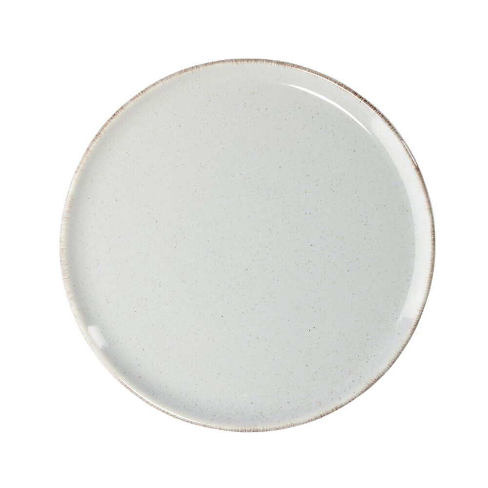 Assiette à dessert ronde Lisbonne grès gris Ø20,5cm