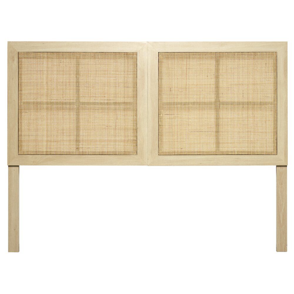 Tête de lit Kanna cannage rotin L.186xH.118/130cm