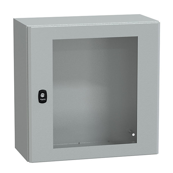 Nsys3d5525t Coffret Métallique étanche Ip66 - 500x500x250 - Porte Vitrée - Spacial S3d - Schneider Electric