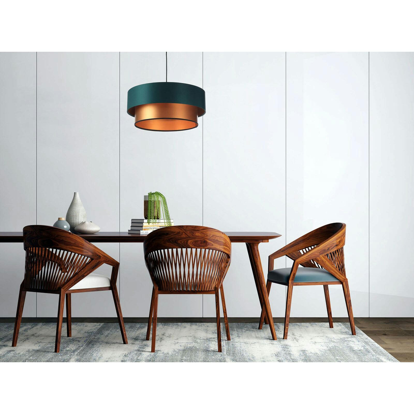 DUO ÉLÉGANT - Suspension Tissu Vert